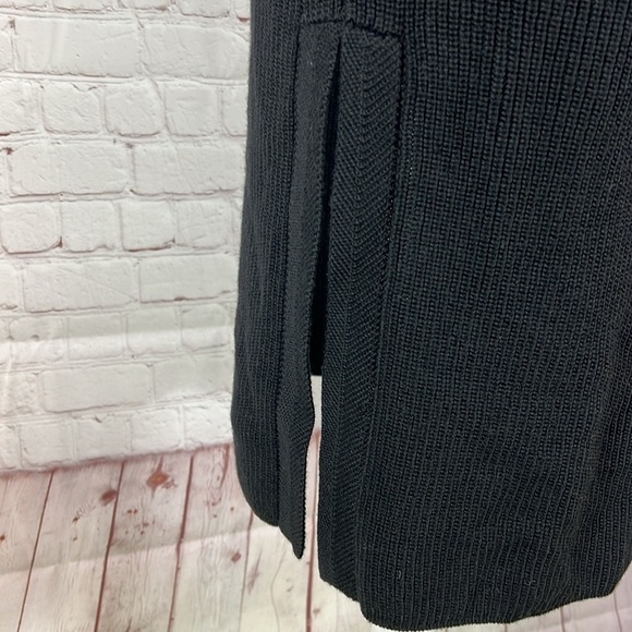 Aritzia Wilfred Olivie Sleeveless Long Black Cardigan Duster Size XXS - Picture 6 of 10